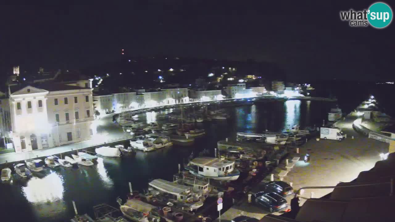 Webcam en direct de Piran “Mandrač” – Incroyable vue en direct de la Villa Piranesi