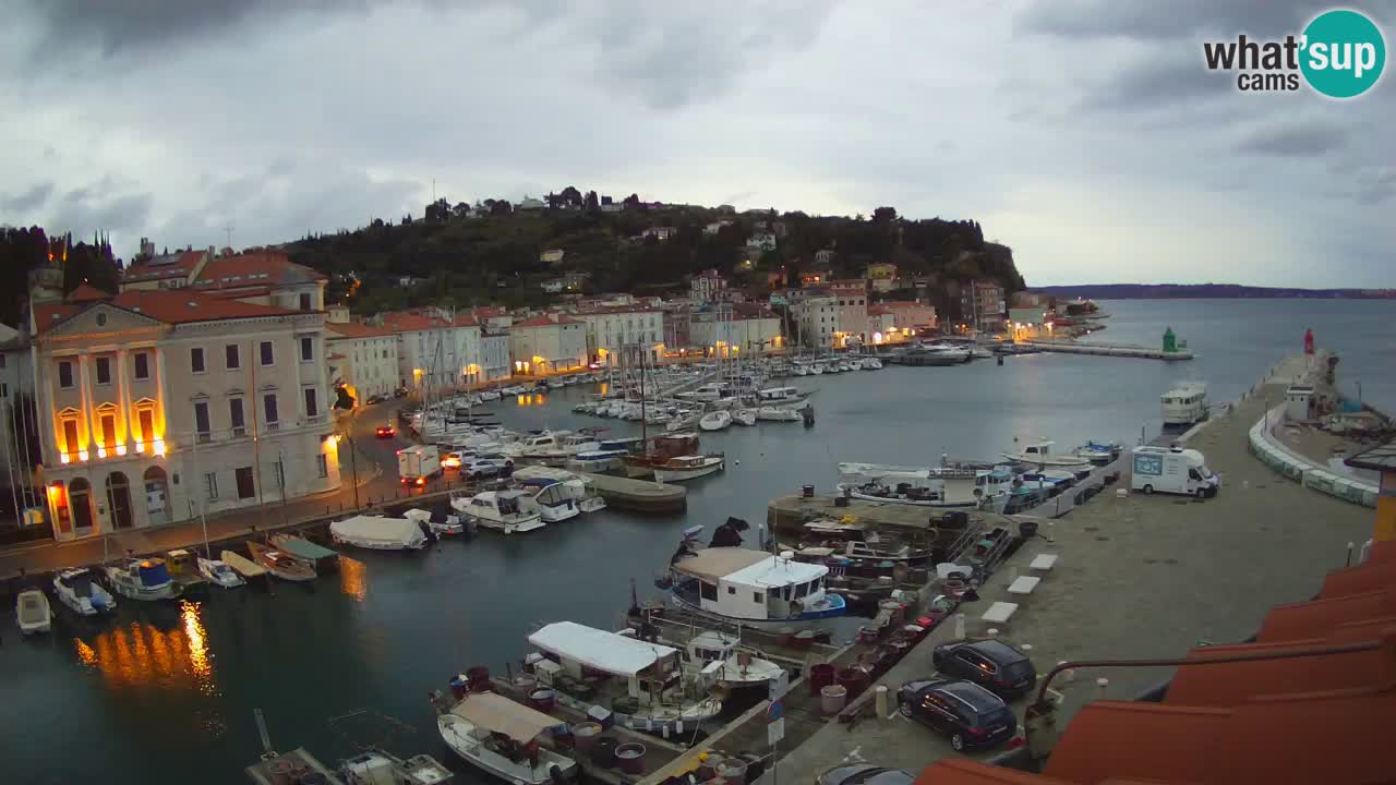 Live webcam from Piran “Mandrač” – Amazing live view from Villa Piranesi