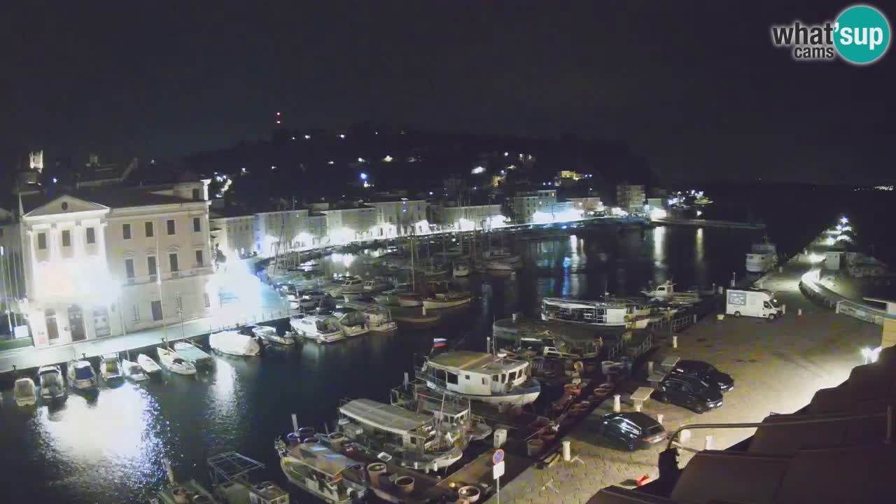 Live webcam da Pirano “Mandrač” – Splendida vista live da Villa Piranesi