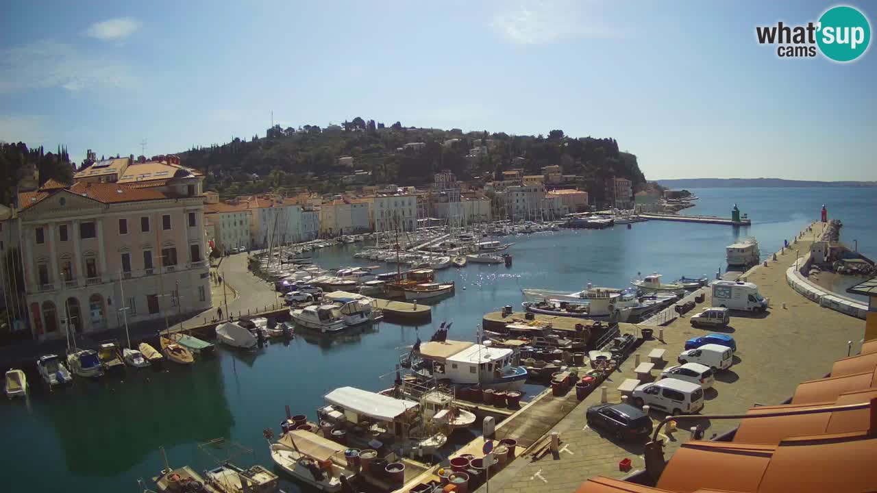 Live webcam from Piran “Mandrač” – Amazing live view from Villa Piranesi
