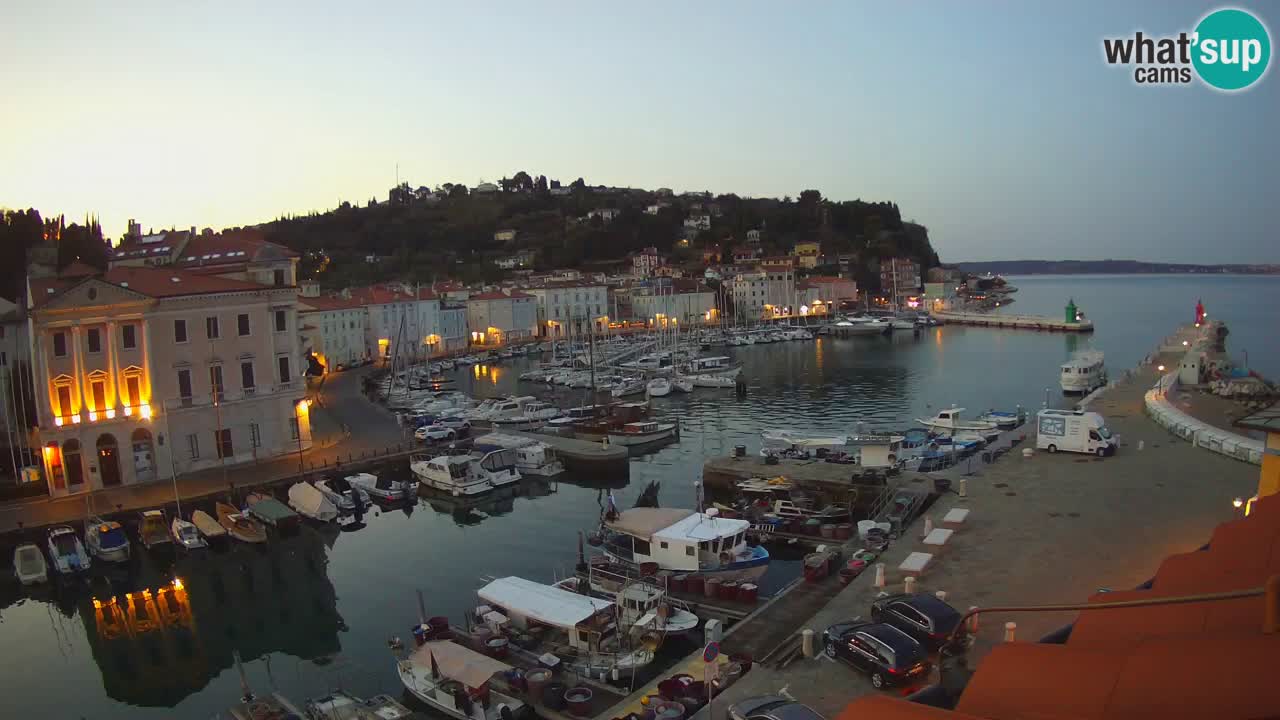 Live-Webcam aus Piran “Mandrač” – Erstaunliche Live-Ansicht von Villa Piranesi