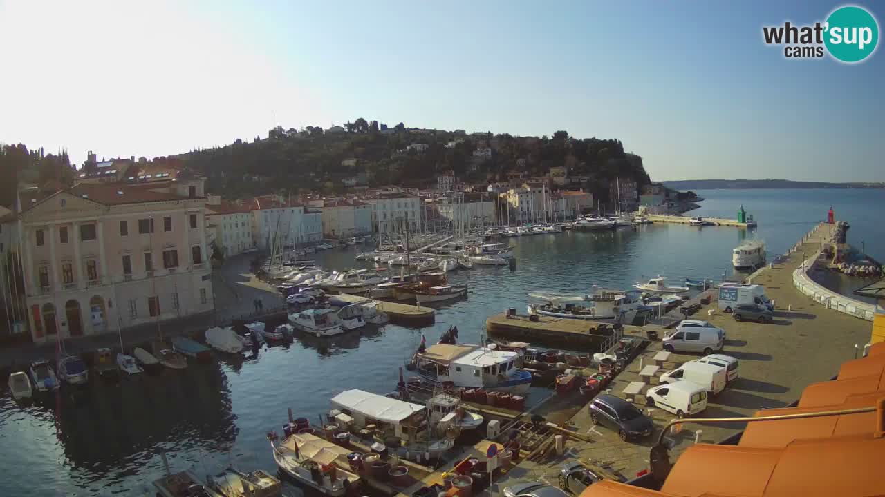 Live-Webcam aus Piran “Mandrač” – Erstaunliche Live-Ansicht von Villa Piranesi