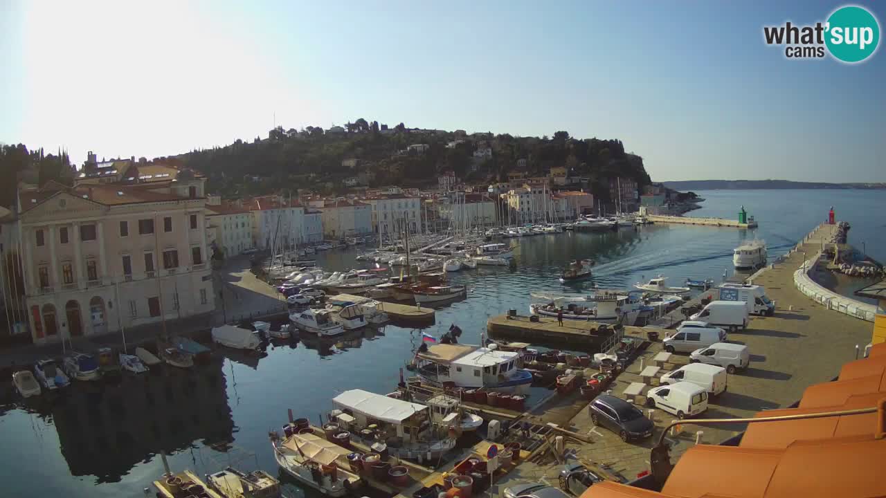 Live webcam from Piran “Mandrač” – Amazing live view from Villa Piranesi
