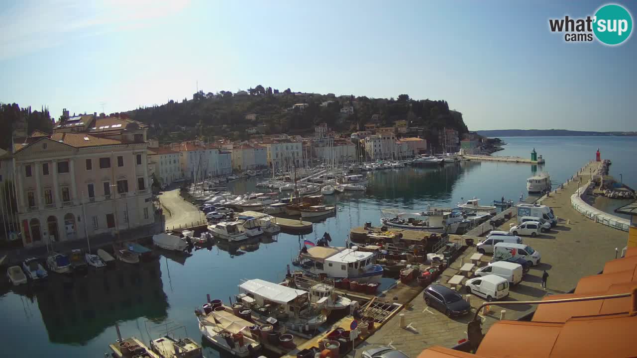 Live webcam from Piran “Mandrač” – Amazing live view from Villa Piranesi