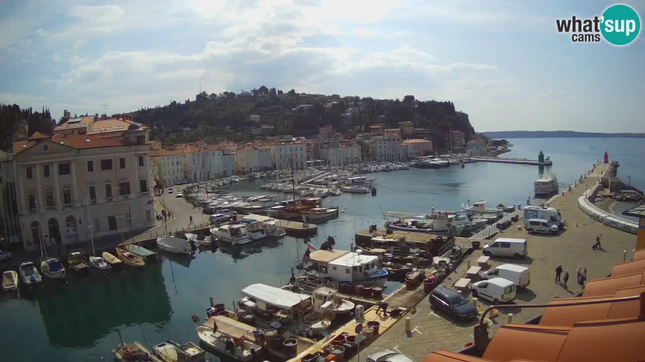 Live webcam da Pirano “Mandrač” – Splendida vista live da Villa Piranesi