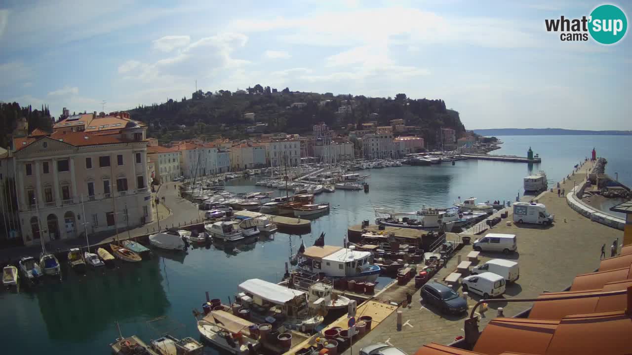 Live-Webcam aus Piran “Mandrač” – Erstaunliche Live-Ansicht von Villa Piranesi