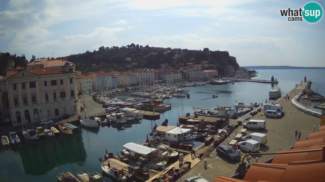 Live-Webcam aus Piran “Mandrač” – Erstaunliche Live-Ansicht von Villa Piranesi