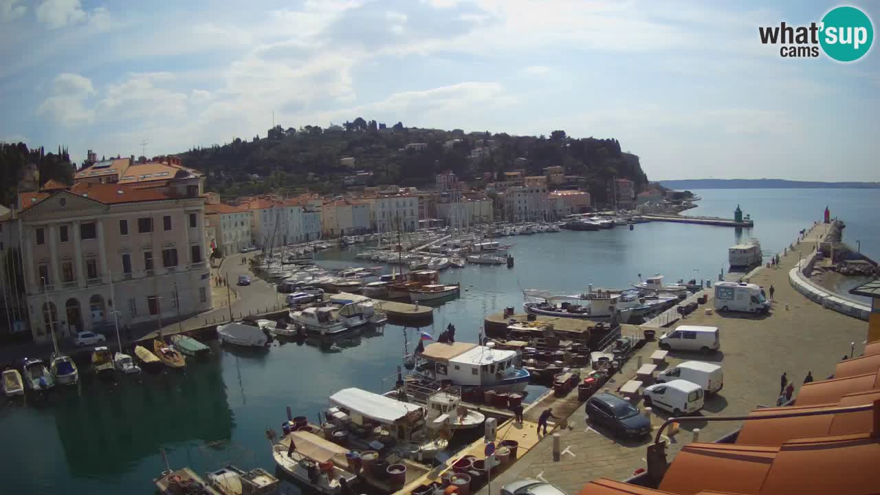 Live-Webcam aus Piran “Mandrač” – Erstaunliche Live-Ansicht von Villa Piranesi
