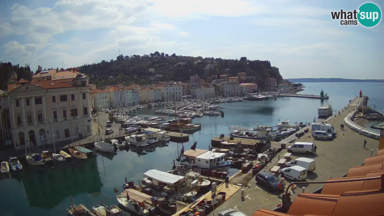Live-Webcam aus Piran “Mandrač” – Erstaunliche Live-Ansicht von Villa Piranesi