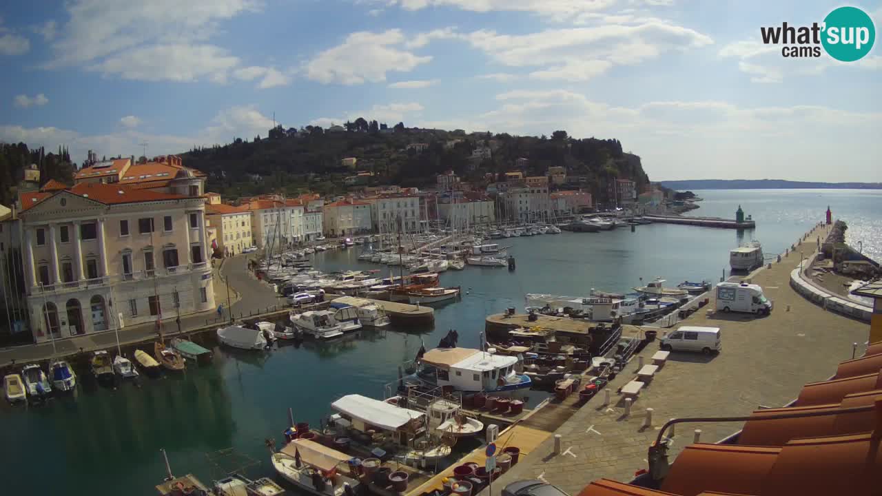 Cámara web en vivo desde Piran “Mandrač” – Increíble vista en vivo desde Villa Piranesi