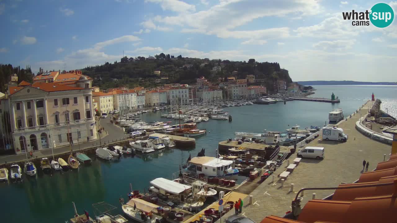 Live-Webcam aus Piran “Mandrač” – Erstaunliche Live-Ansicht von Villa Piranesi