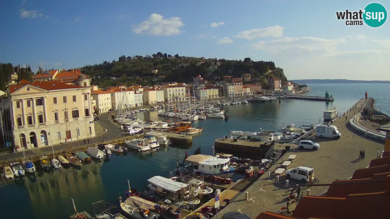 Cámara web en vivo desde Piran “Mandrač” – Increíble vista en vivo desde Villa Piranesi