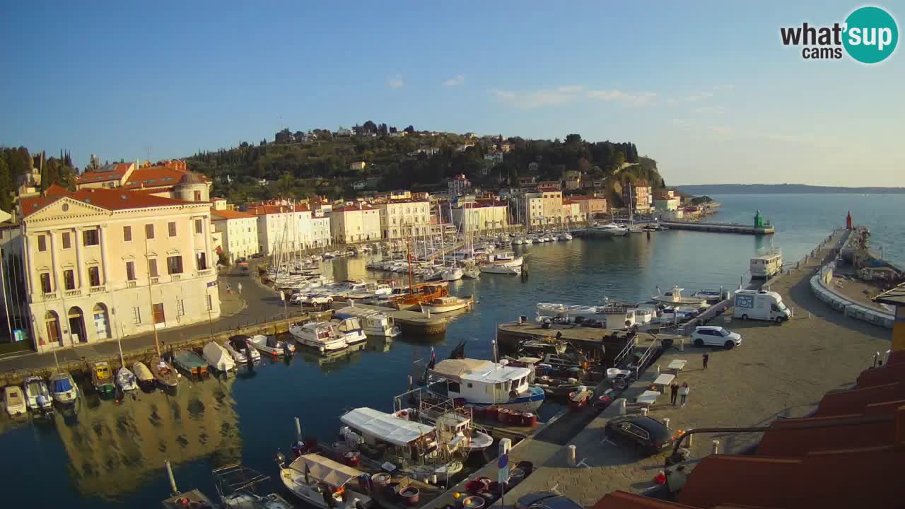 Live webcam from Piran “Mandrač” – Amazing live view from Villa Piranesi