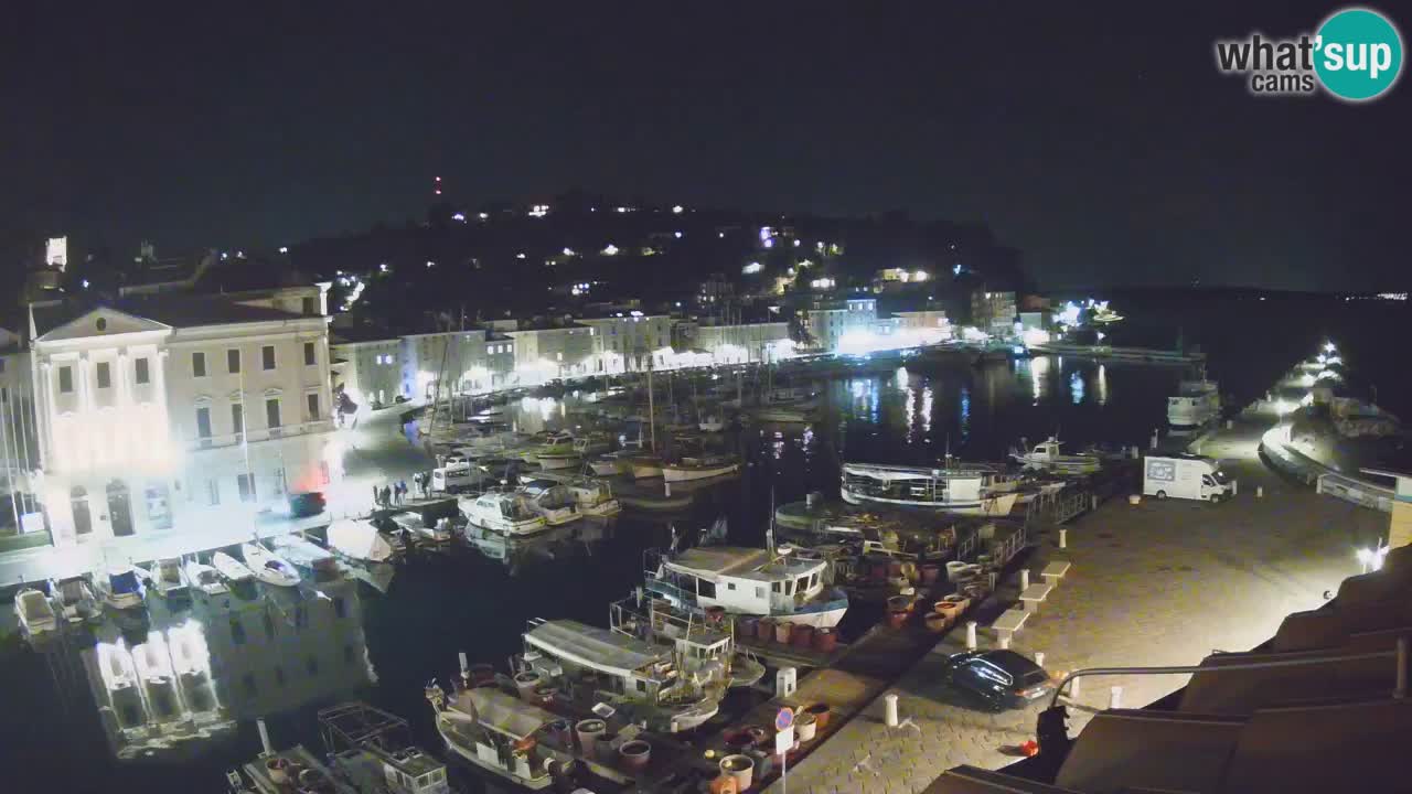Live webcam da Pirano “Mandrač” – Splendida vista live da Villa Piranesi
