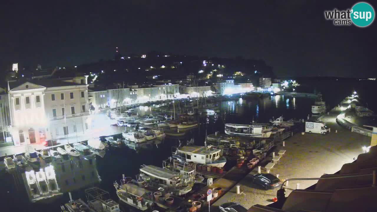 Live webcam da Pirano “Mandrač” – Splendida vista live da Villa Piranesi