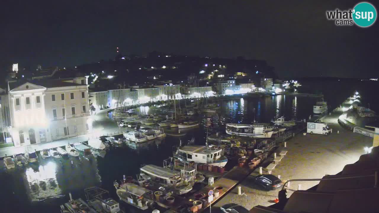 Webcam en direct de Piran “Mandrač” – Incroyable vue en direct de la Villa Piranesi