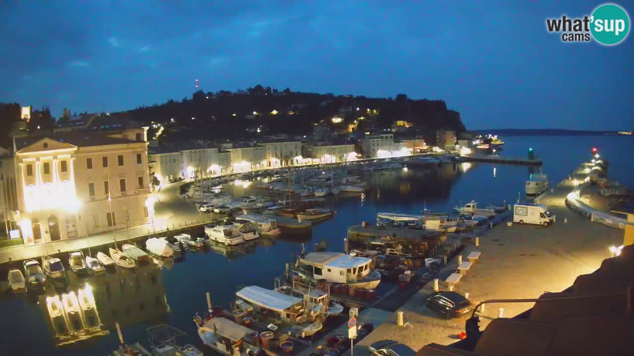 Live webcam da Pirano “Mandrač” – Splendida vista live da Villa Piranesi