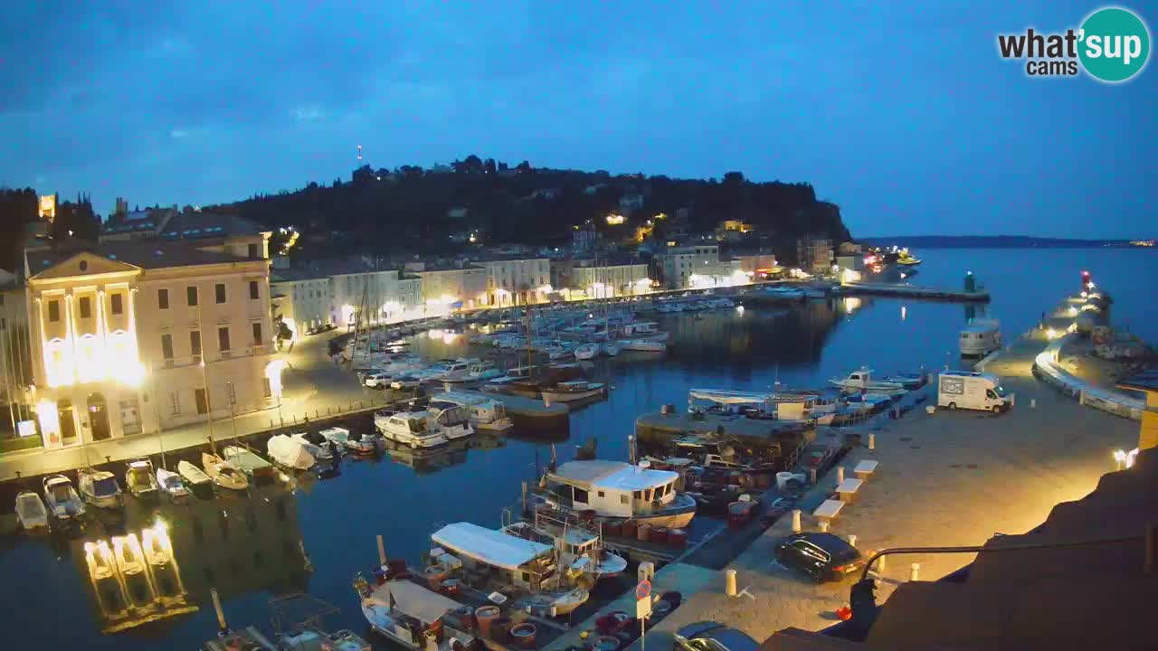 Live webcam da Pirano “Mandrač” – Splendida vista live da Villa Piranesi