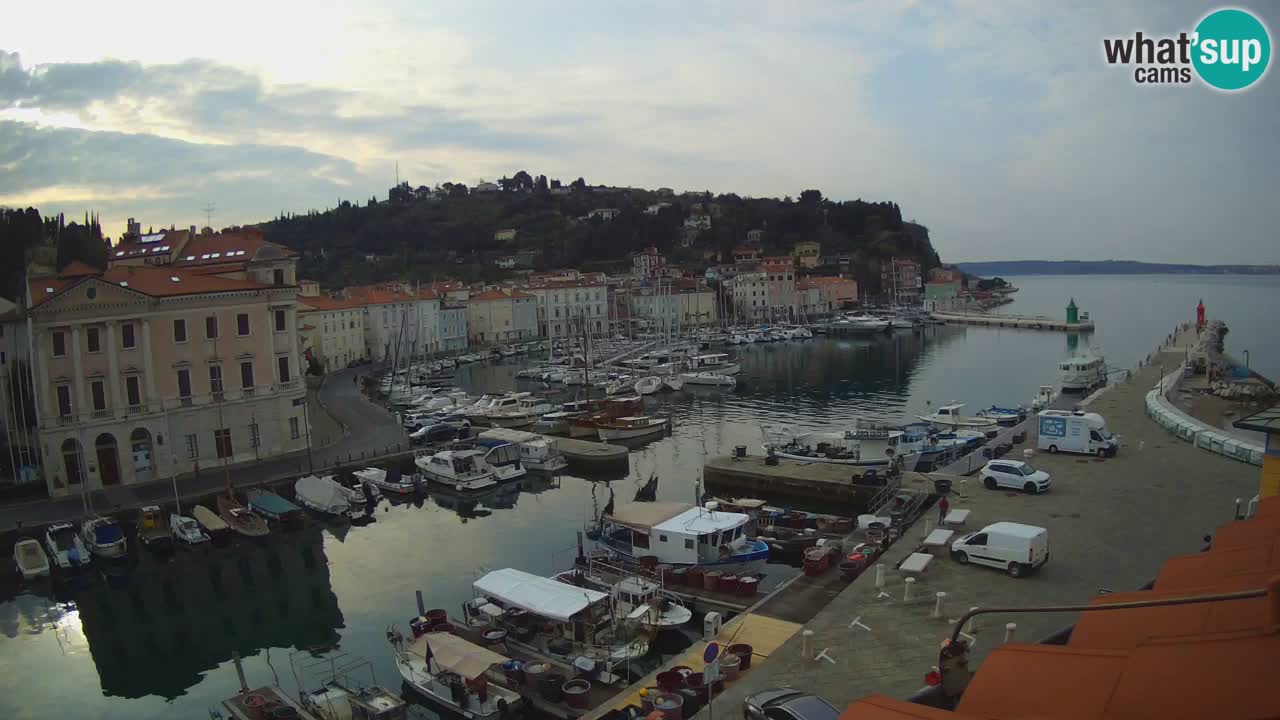 Live webcam da Pirano “Mandrač” – Splendida vista live da Villa Piranesi