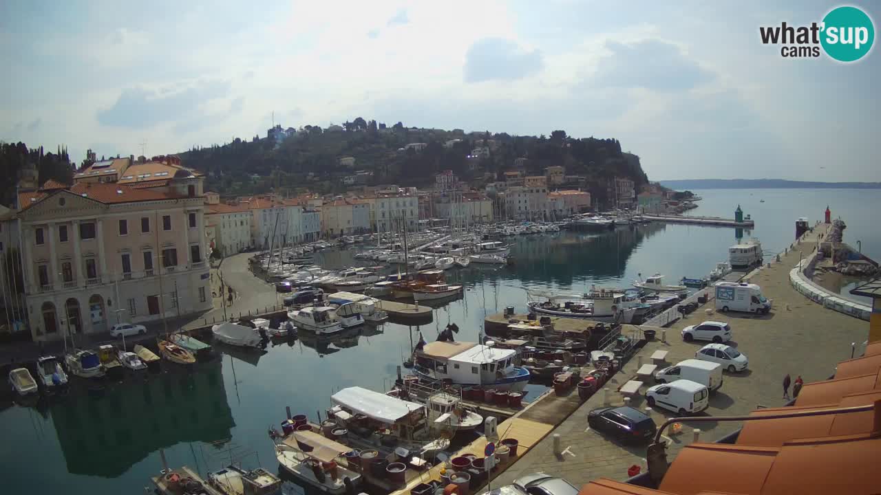 Live webcam da Pirano “Mandrač” – Splendida vista live da Villa Piranesi