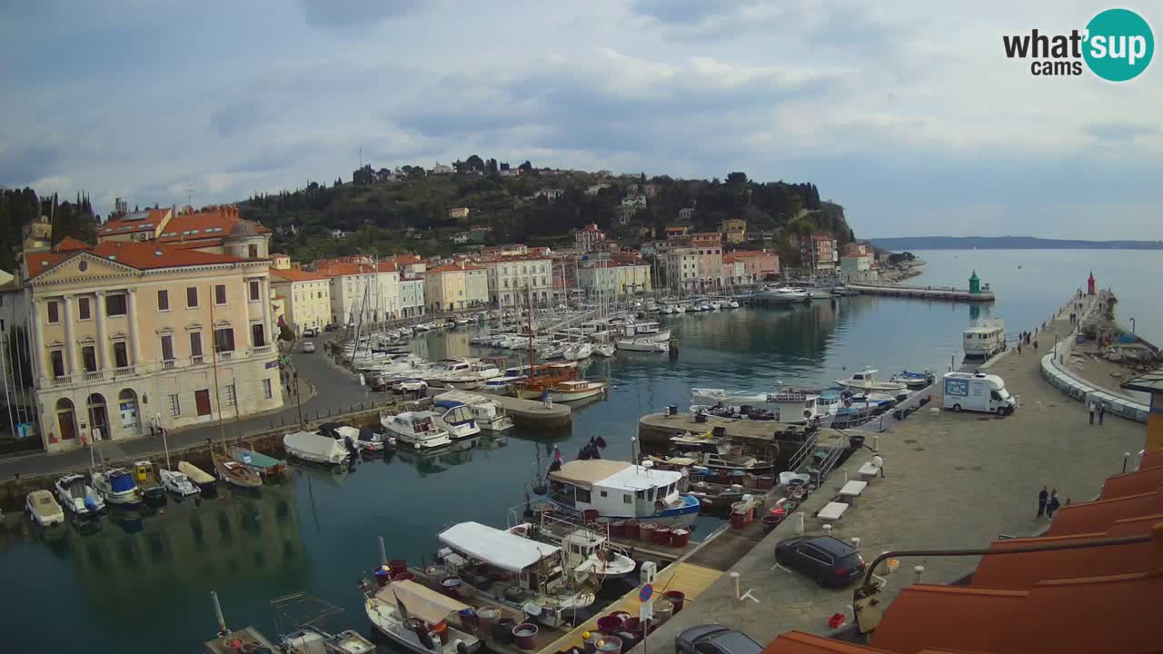 Live webcam from Piran “Mandrač” – Amazing live view from Villa Piranesi