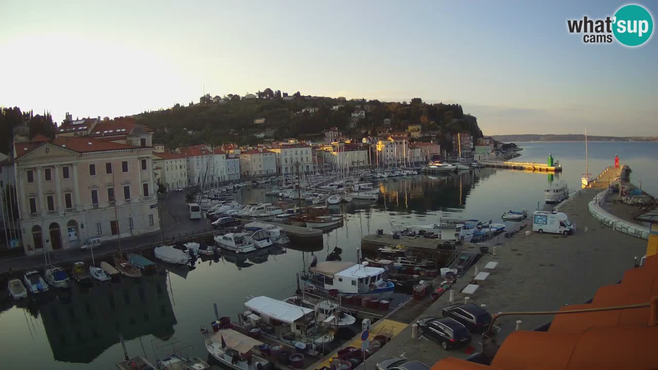 Live webcam from Piran “Mandrač” – Amazing live view from Villa Piranesi