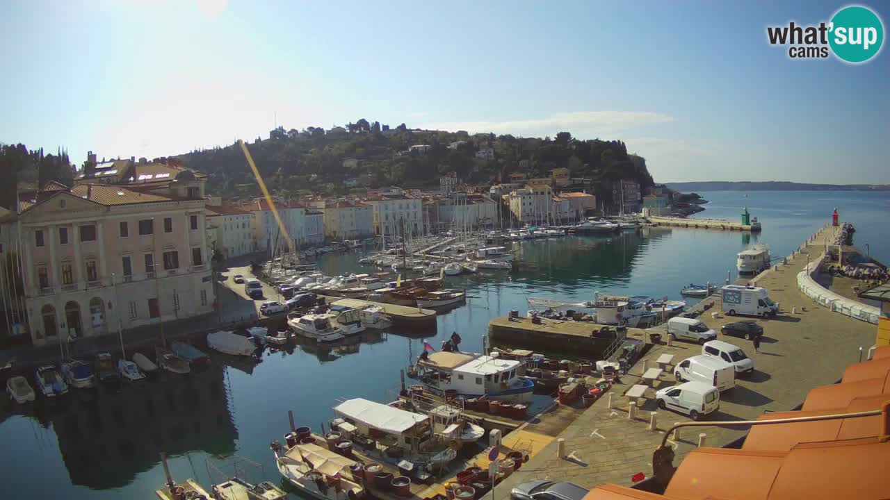 Live webcam da Pirano “Mandrač” – Splendida vista live da Villa Piranesi