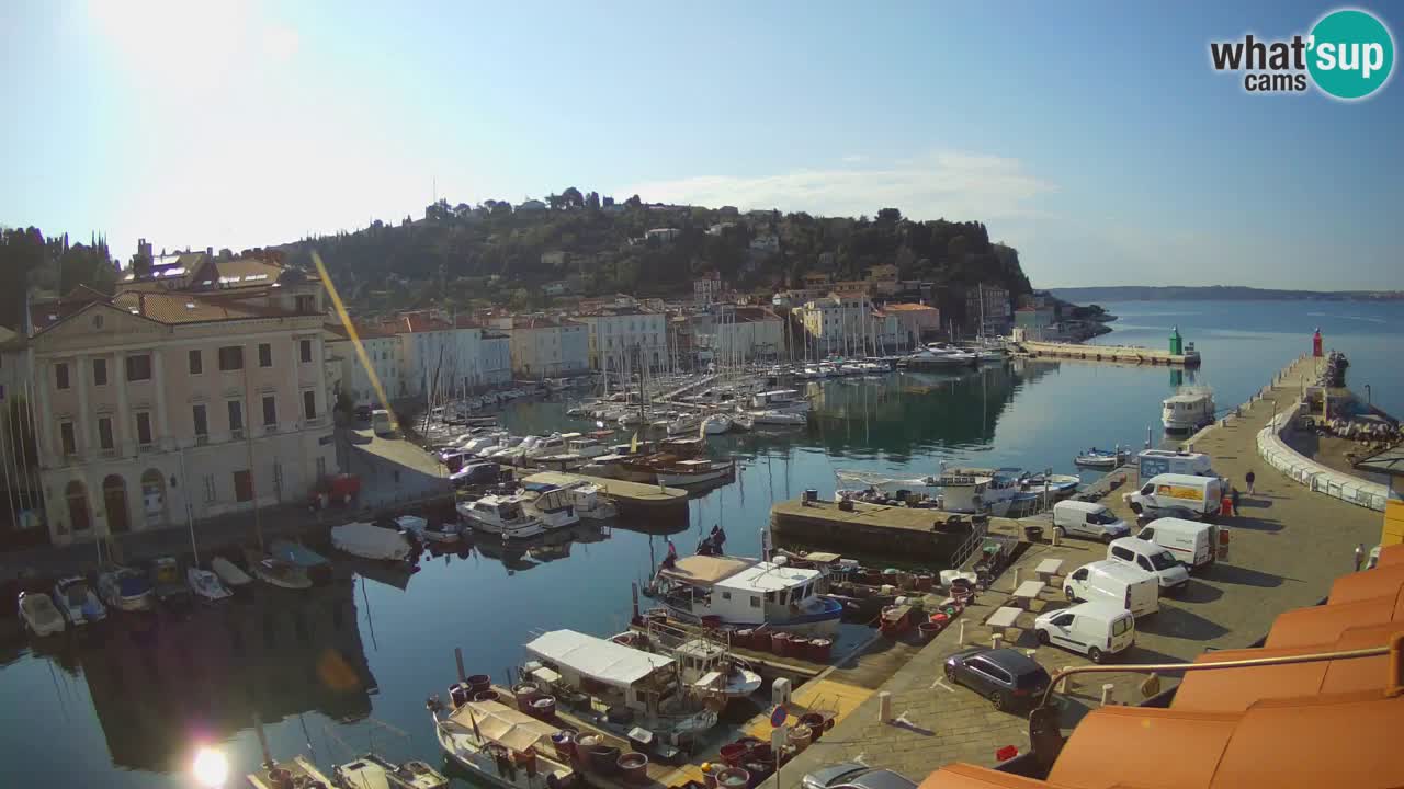 Live webcam from Piran “Mandrač” – Amazing live view from Villa Piranesi