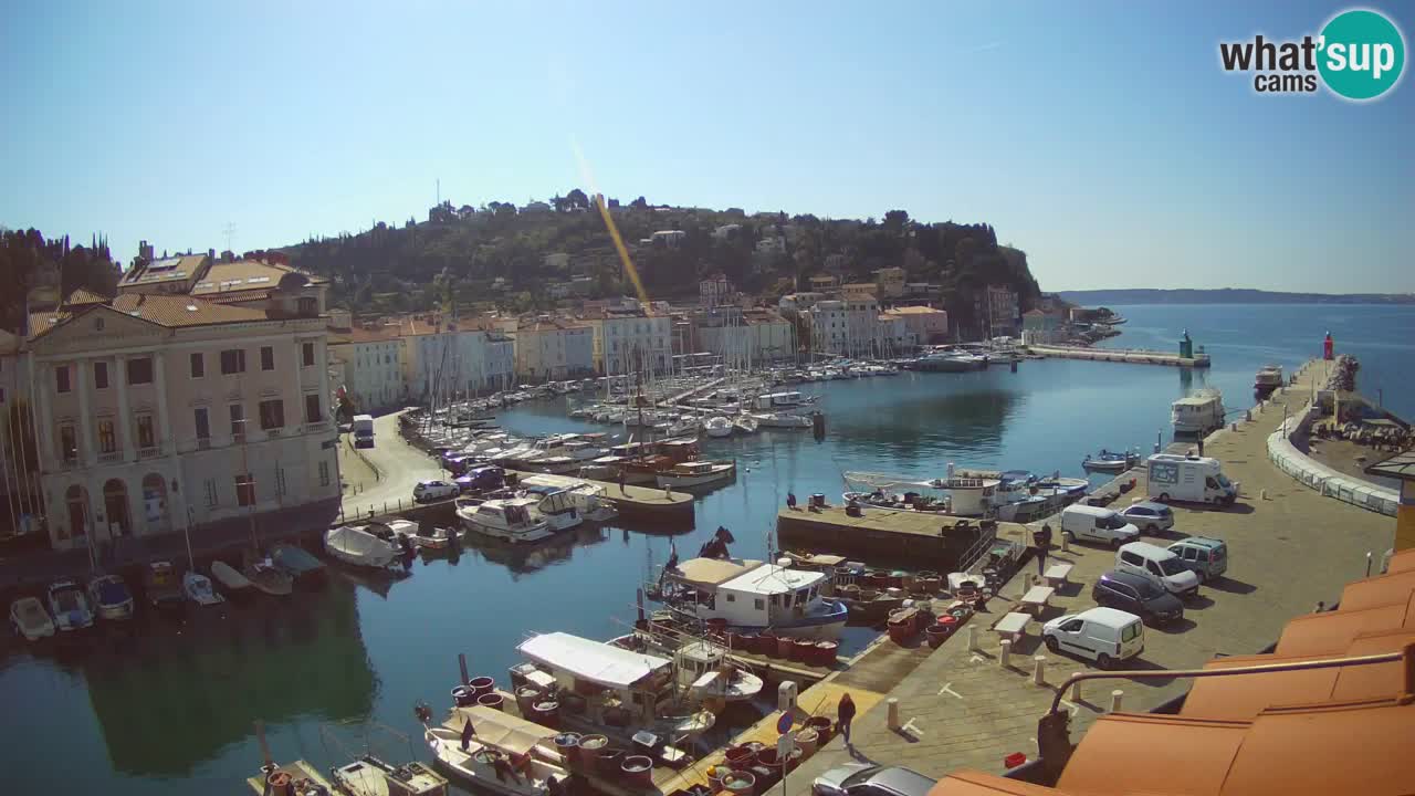Live-Webcam aus Piran “Mandrač” – Erstaunliche Live-Ansicht von Villa Piranesi