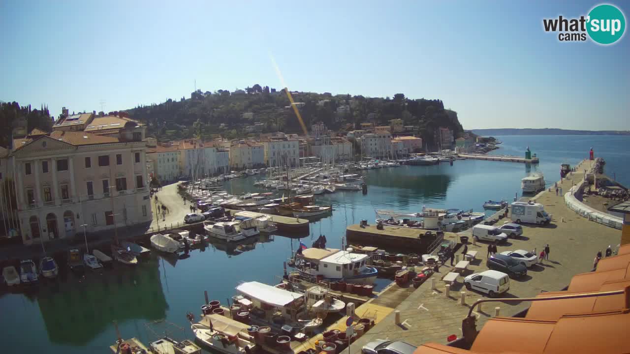Live-Webcam aus Piran “Mandrač” – Erstaunliche Live-Ansicht von Villa Piranesi