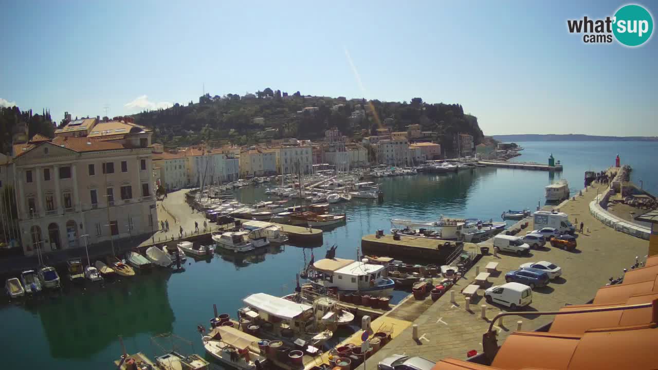 Live webcam da Pirano “Mandrač” – Splendida vista live da Villa Piranesi