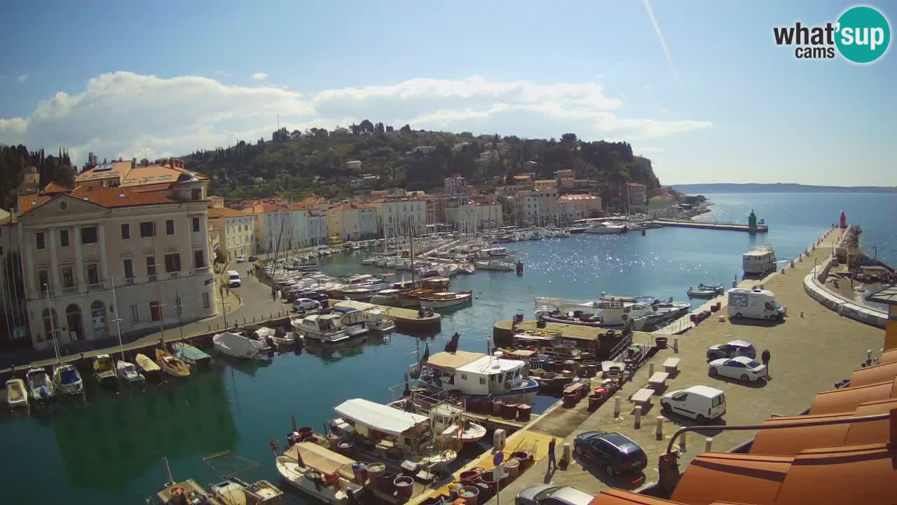 Live webcam from Piran “Mandrač” – Amazing live view from Villa Piranesi