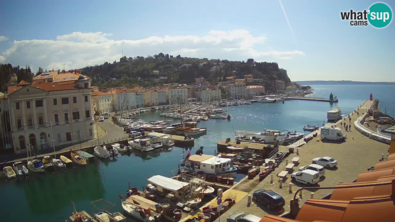 Cámara web en vivo desde Piran “Mandrač” – Increíble vista en vivo desde Villa Piranesi