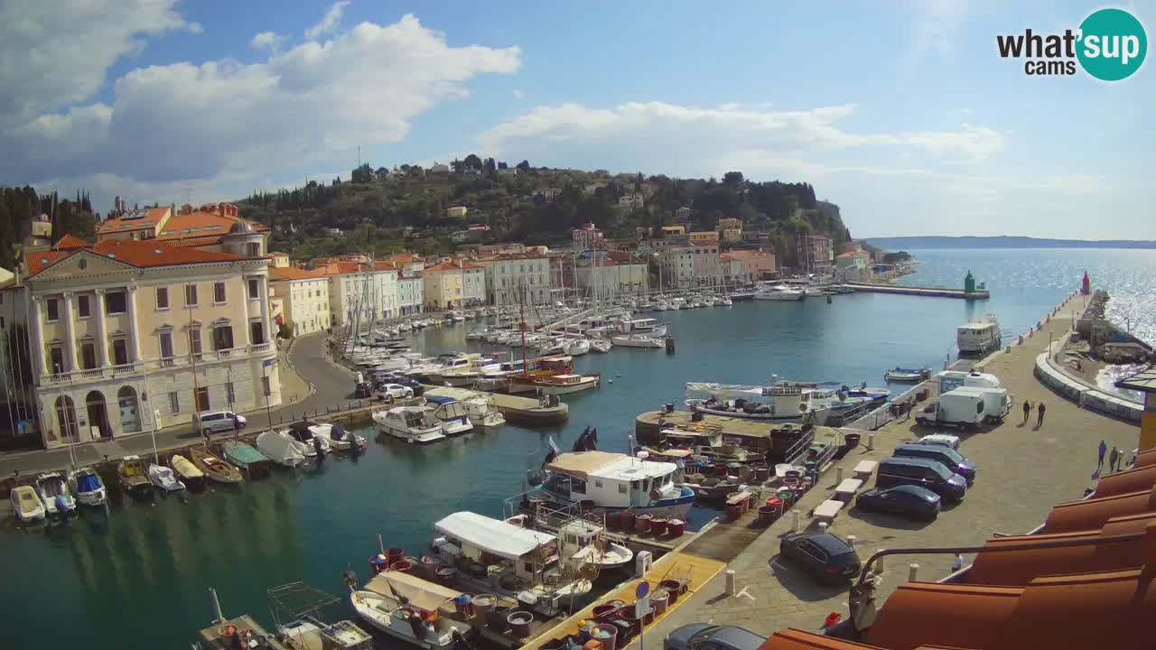 Live-Webcam aus Piran “Mandrač” – Erstaunliche Live-Ansicht von Villa Piranesi
