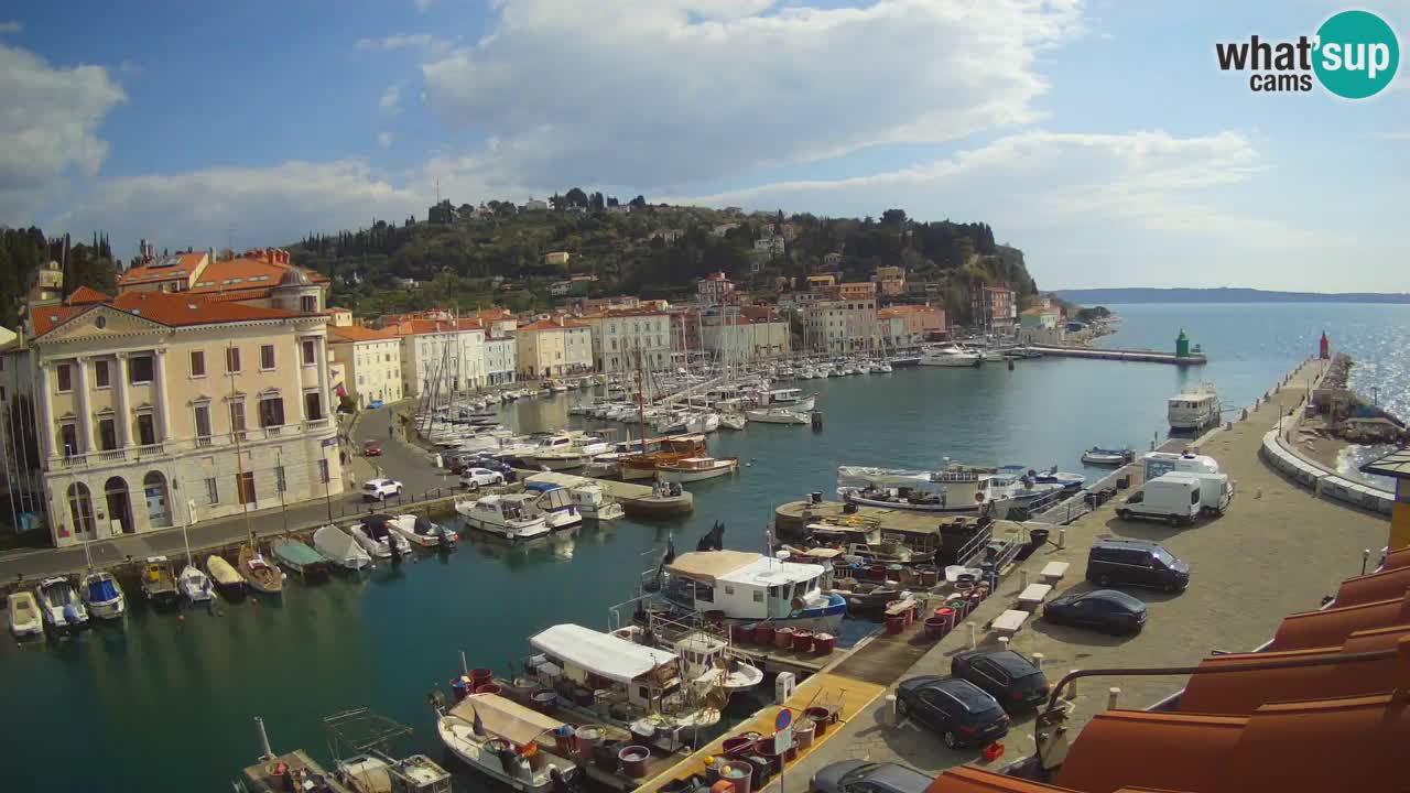 Live webcam da Pirano “Mandrač” – Splendida vista live da Villa Piranesi