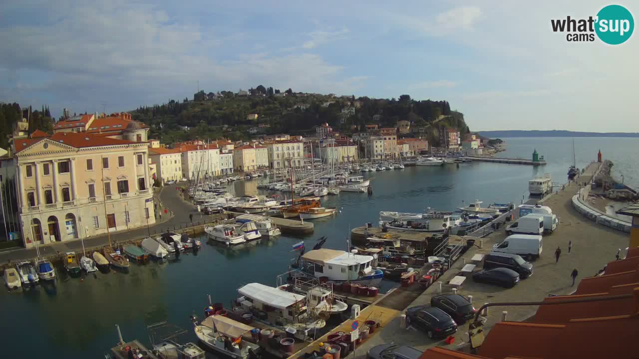 Live webcam da Pirano “Mandrač” – Splendida vista live da Villa Piranesi
