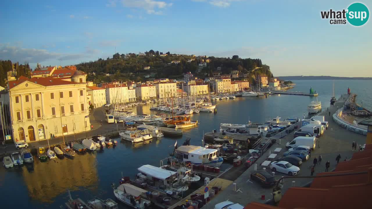 Live webcam da Pirano “Mandrač” – Splendida vista live da Villa Piranesi