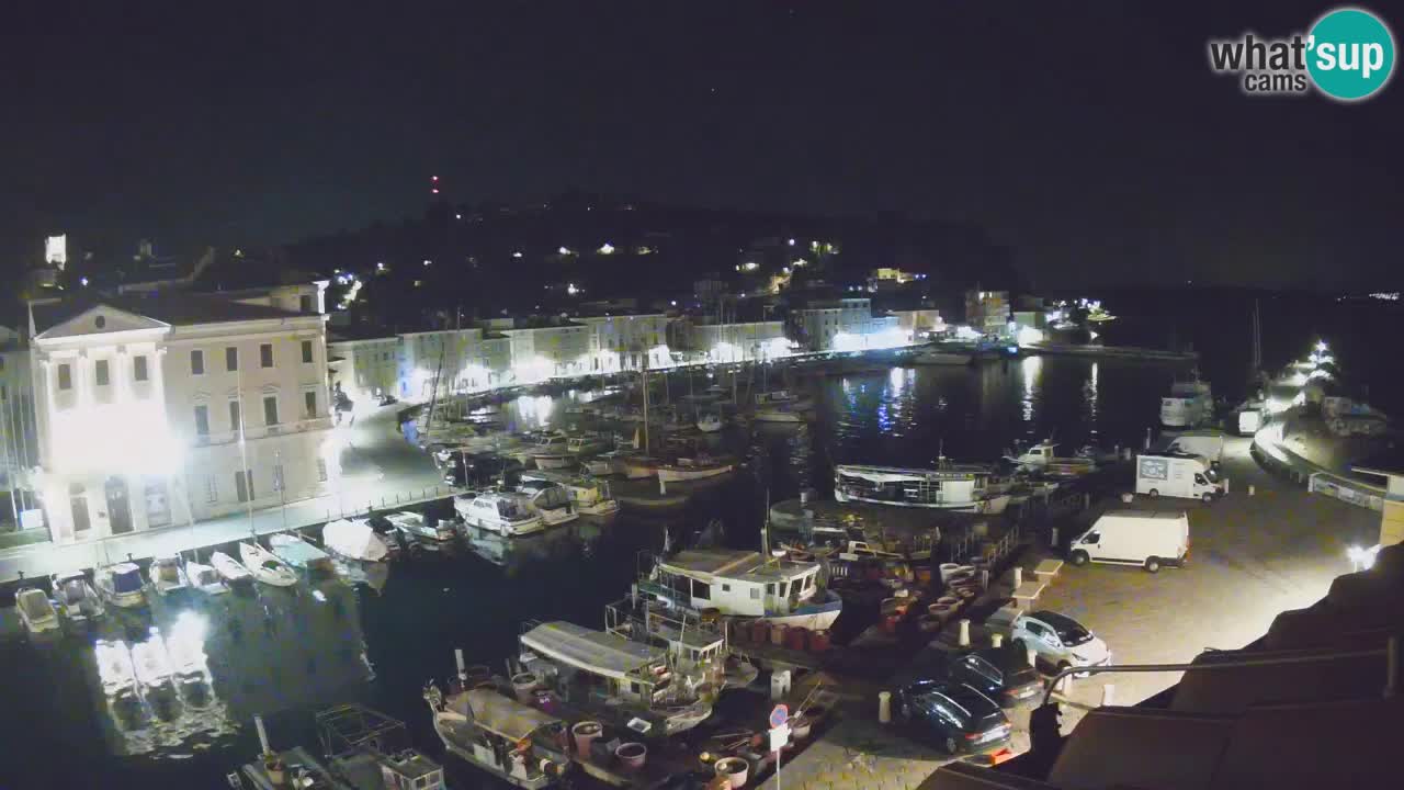 Webcam en direct de Piran “Mandrač” – Incroyable vue en direct de la Villa Piranesi