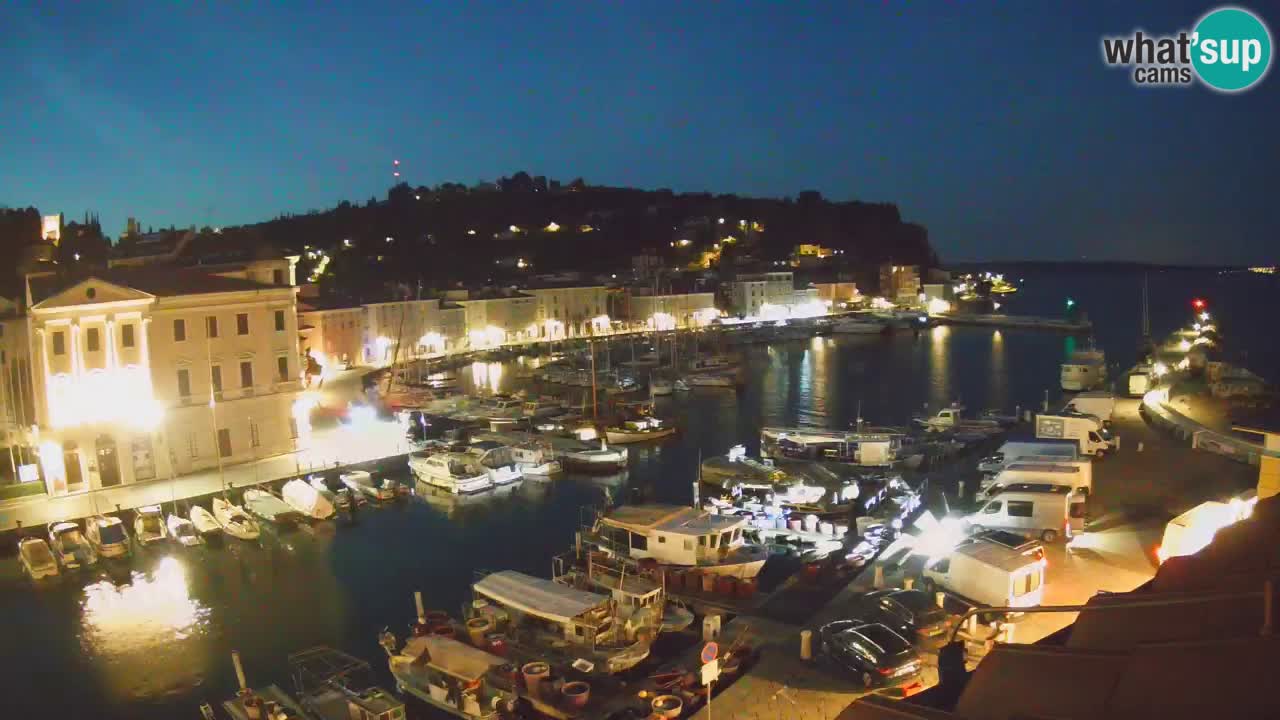 Live webcam da Pirano “Mandrač” – Splendida vista live da Villa Piranesi