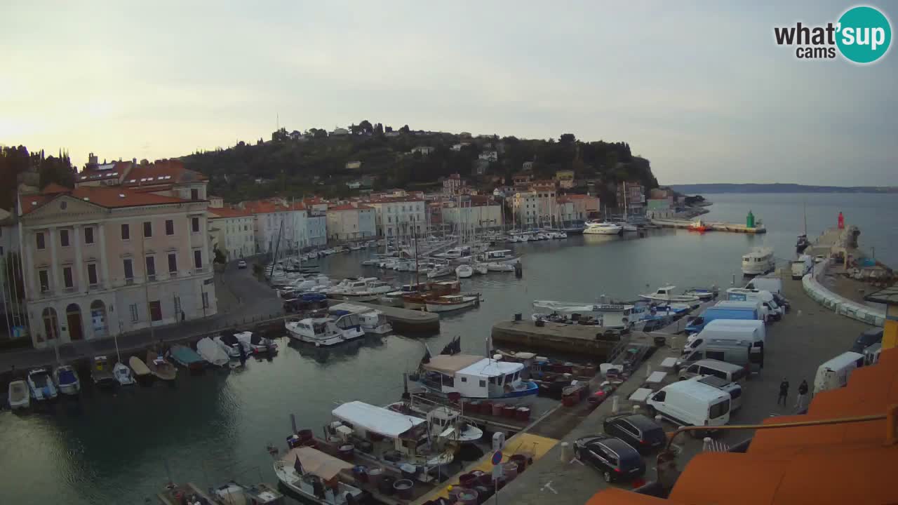 Live webcam da Pirano “Mandrač” – Splendida vista live da Villa Piranesi