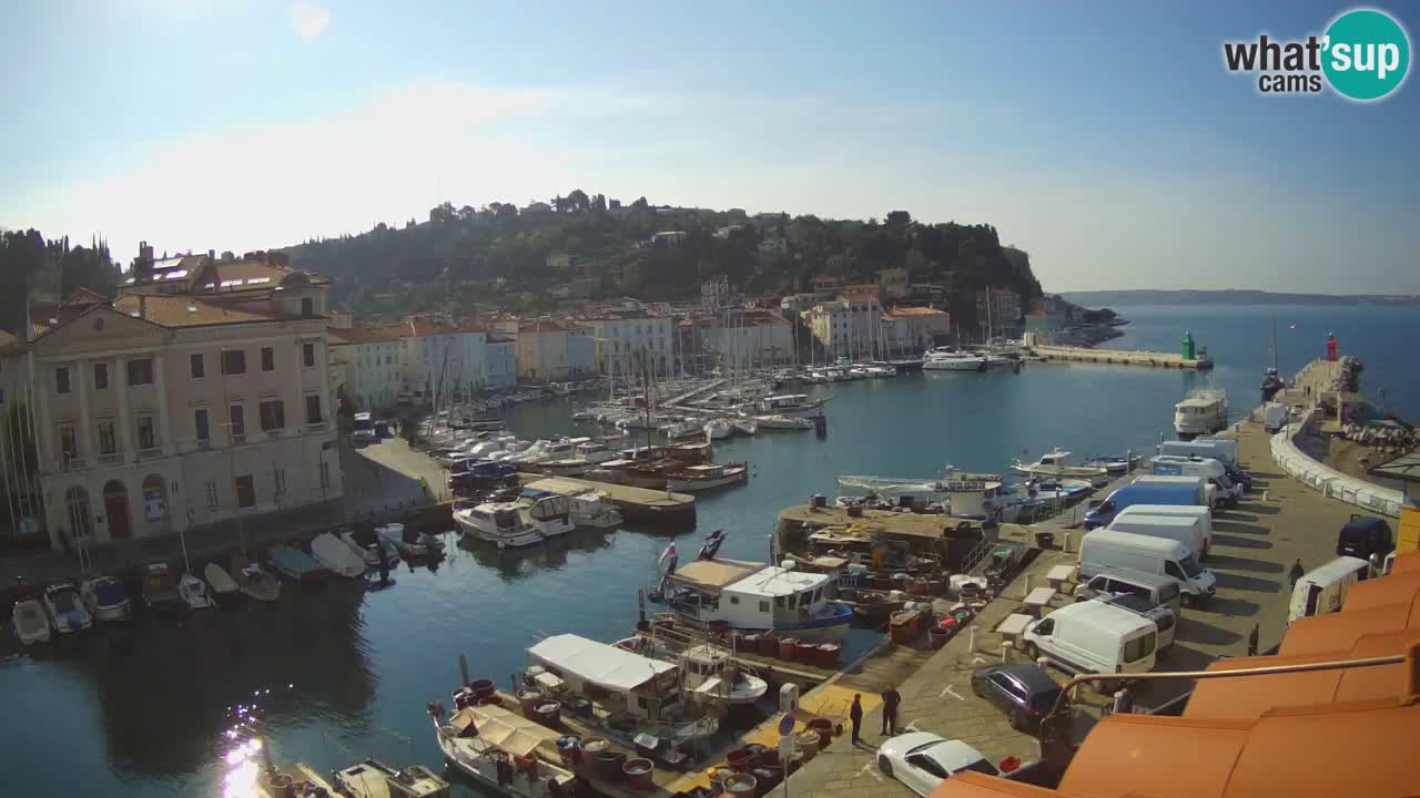 Live webcam da Pirano “Mandrač” – Splendida vista live da Villa Piranesi