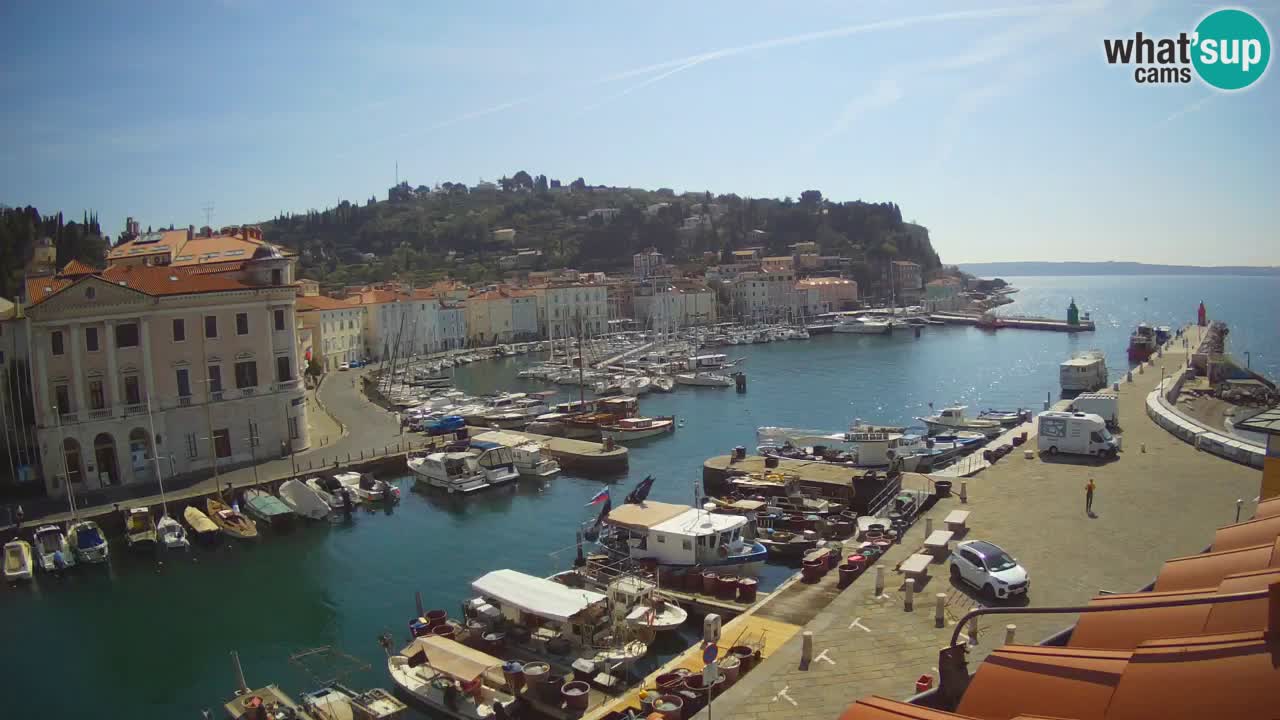 Live webcam da Pirano “Mandrač” – Splendida vista live da Villa Piranesi