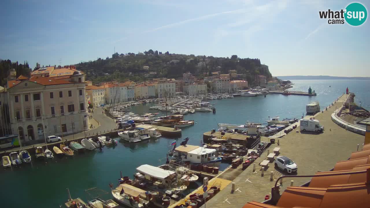 Live-Webcam aus Piran “Mandrač” – Erstaunliche Live-Ansicht von Villa Piranesi