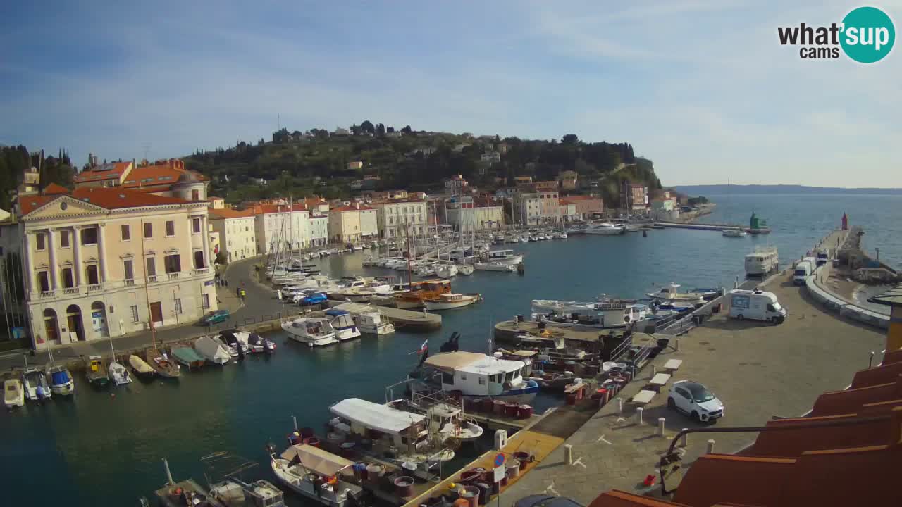 Cámara web en vivo desde Piran “Mandrač” – Increíble vista en vivo desde Villa Piranesi
