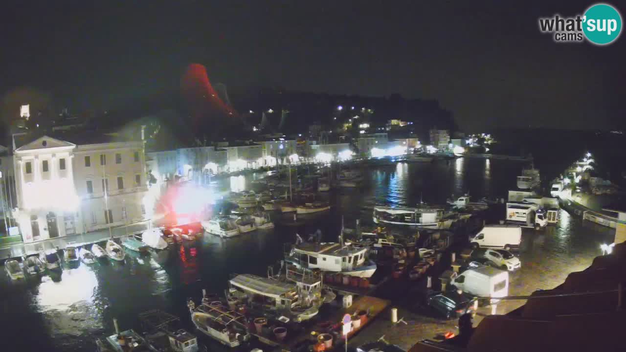 Live webcam da Pirano “Mandrač” – Splendida vista live da Villa Piranesi