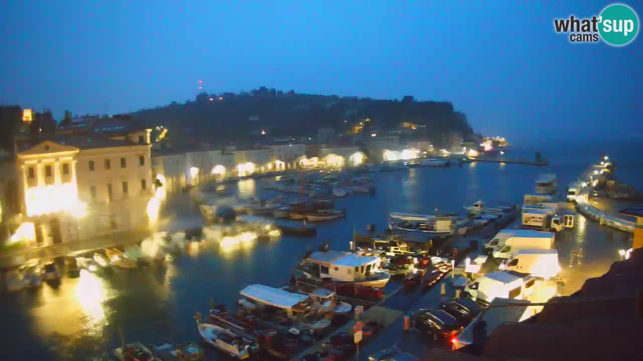 Live-Webcam aus Piran “Mandrač” – Erstaunliche Live-Ansicht von Villa Piranesi