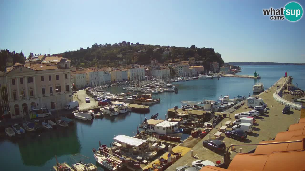 Live webcam da Pirano “Mandrač” – Splendida vista live da Villa Piranesi