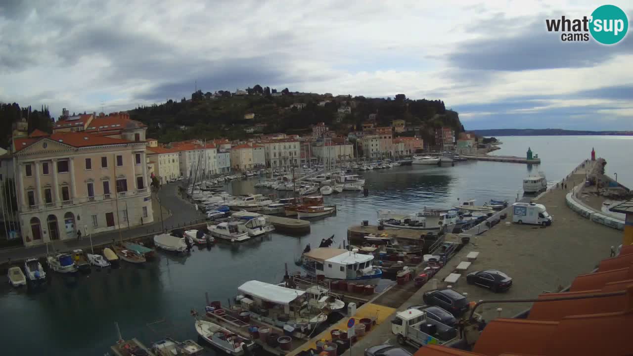 Cámara web en vivo desde Piran “Mandrač” – Increíble vista en vivo desde Villa Piranesi