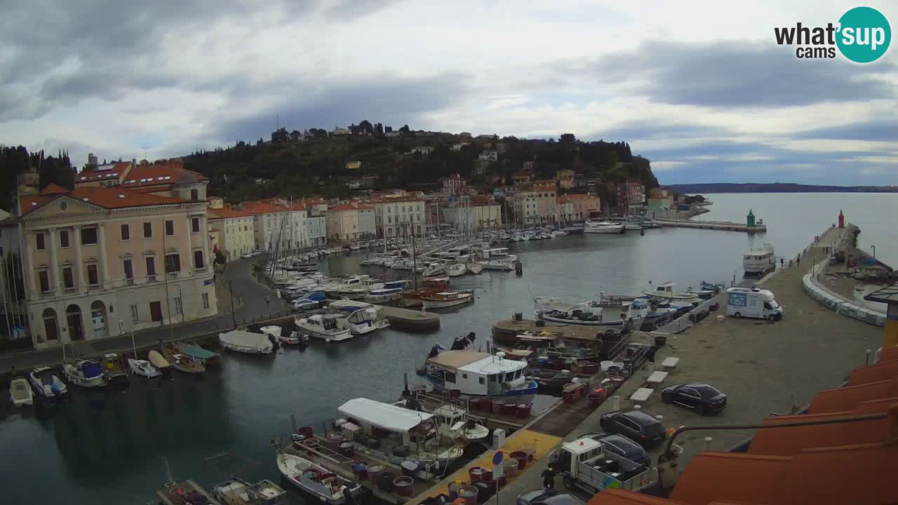 Live-Webcam aus Piran “Mandrač” – Erstaunliche Live-Ansicht von Villa Piranesi