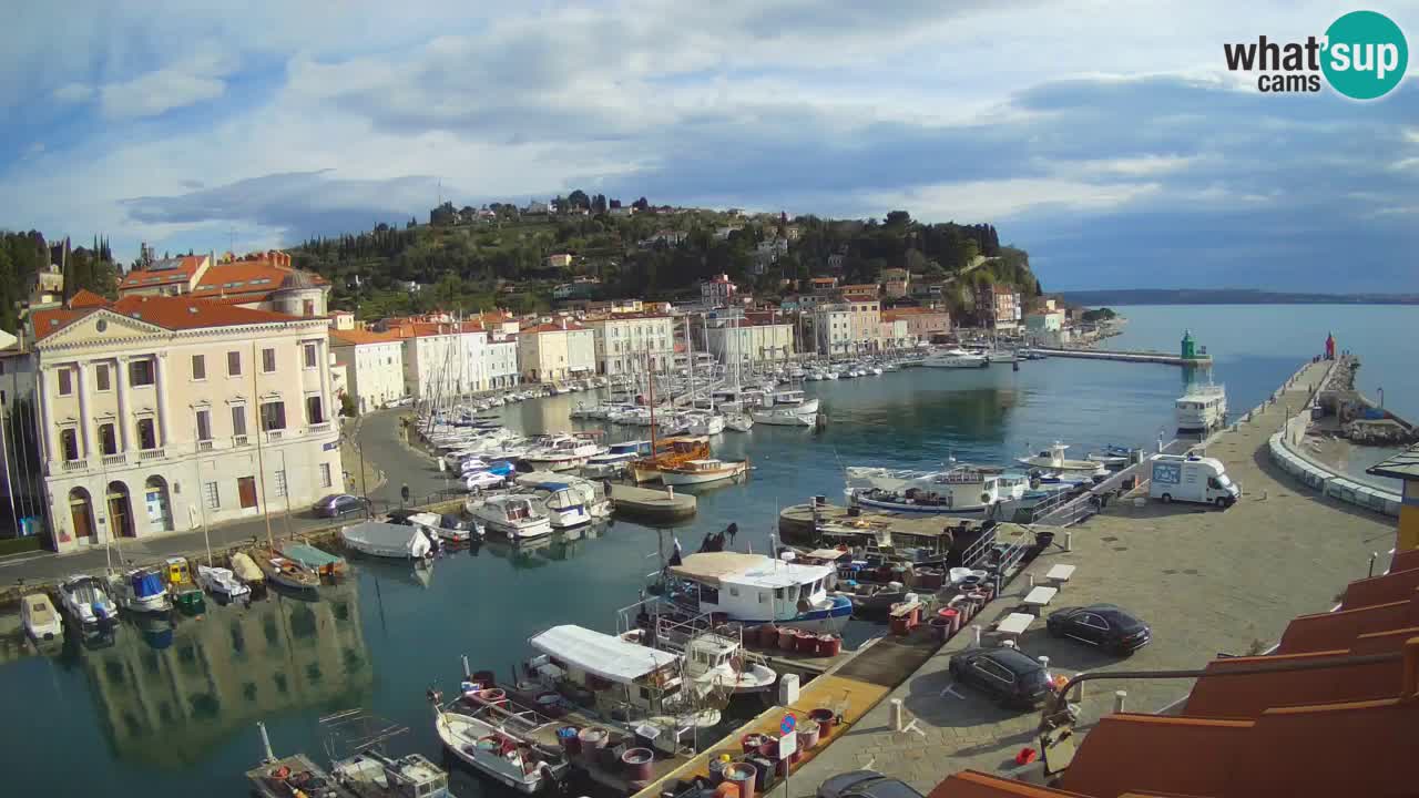Live webcam from Piran “Mandrač” – Amazing live view from Villa Piranesi